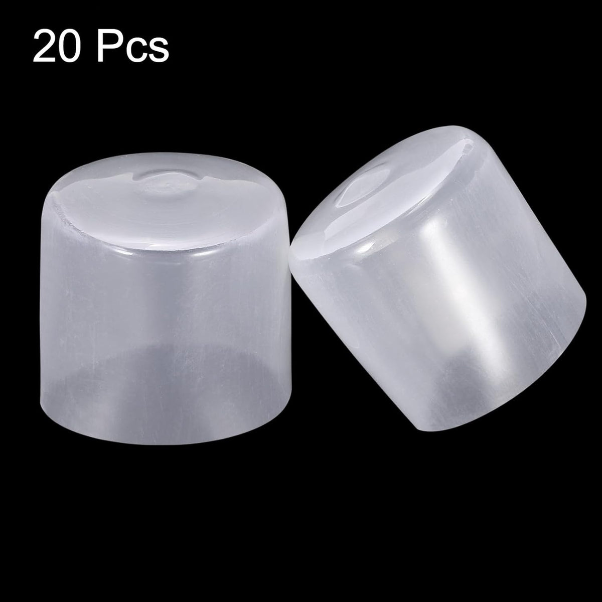 uxcell 20pcs Rubber End Caps 32mm ID Vinyl PVC Round Tube Bolt Cap Cover Screw Thread Protectors
