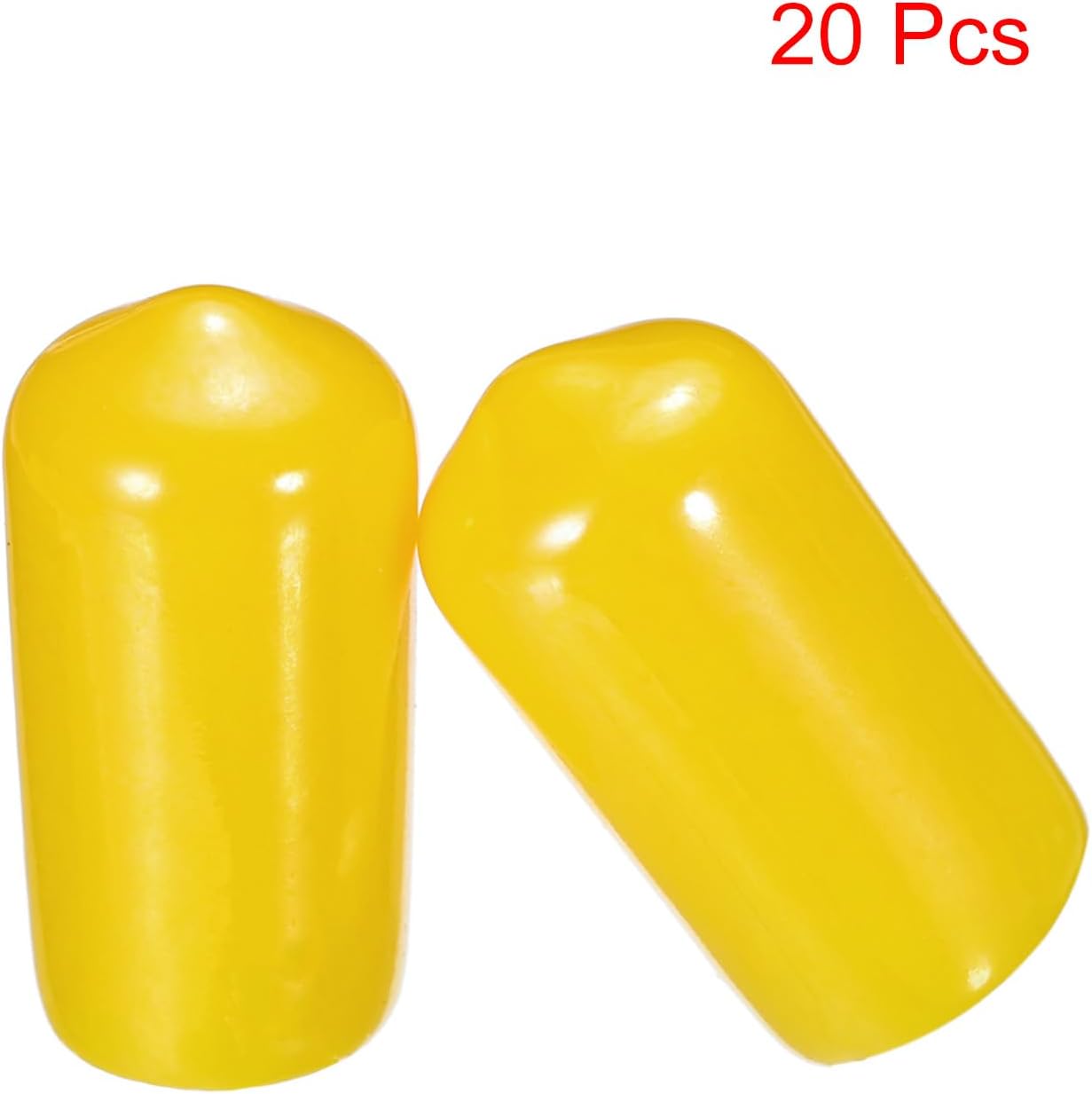 uxcell 20pcs Rubber End Caps 10mm(3/8") ID Vinyl PVC Round Tube Bolt Cap Cover Screw Thread