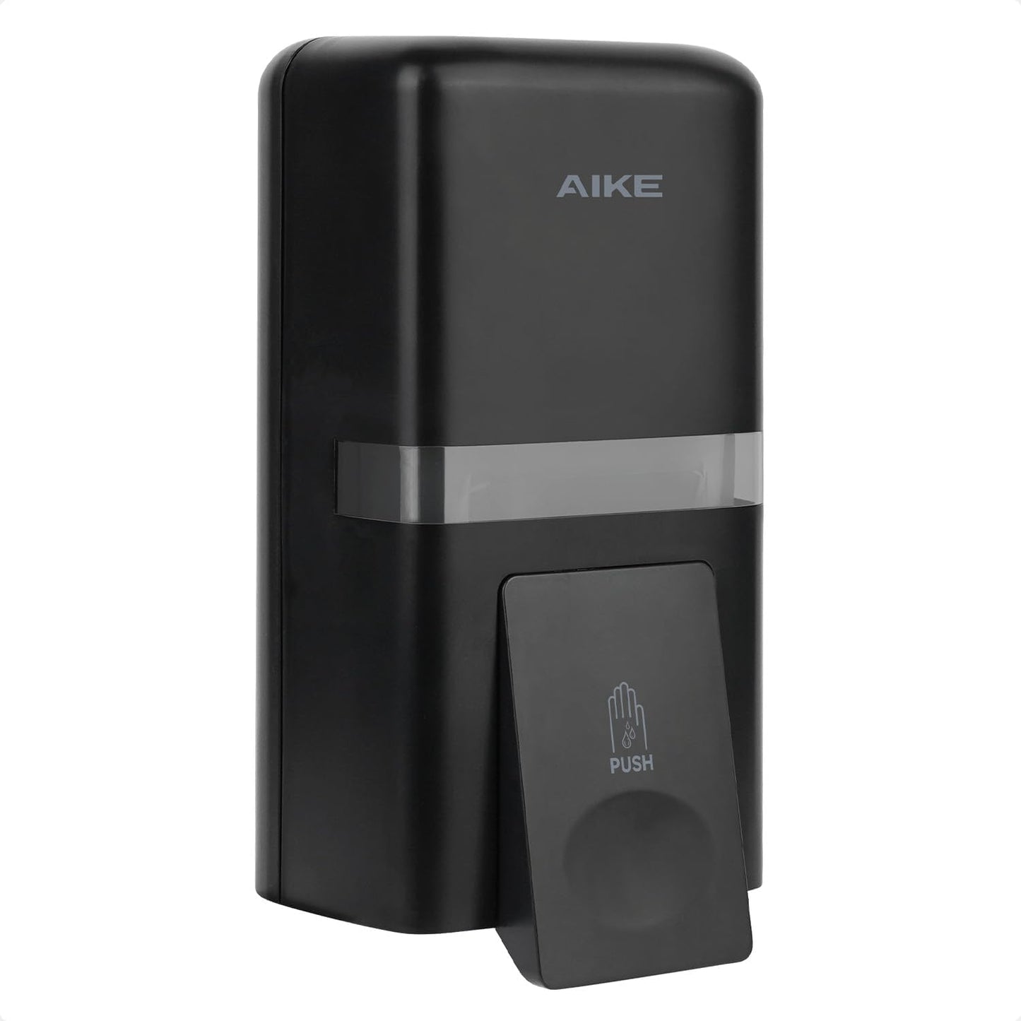 AIKE Wall Mount Liquid Soap Dispenser, 27oz Large Capacity with Extended Pump for Commercial