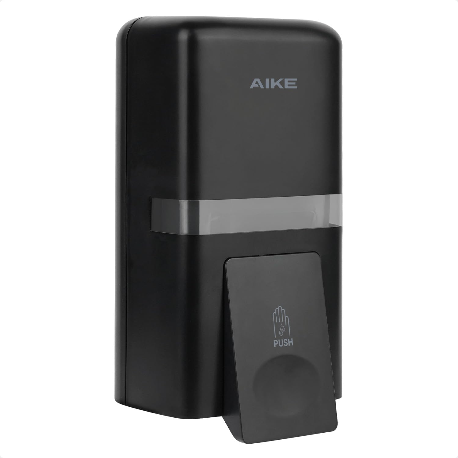 AIKE Wall Mount Liquid Soap Dispenser, 27oz Large Capacity with Extended Pump for Commercial