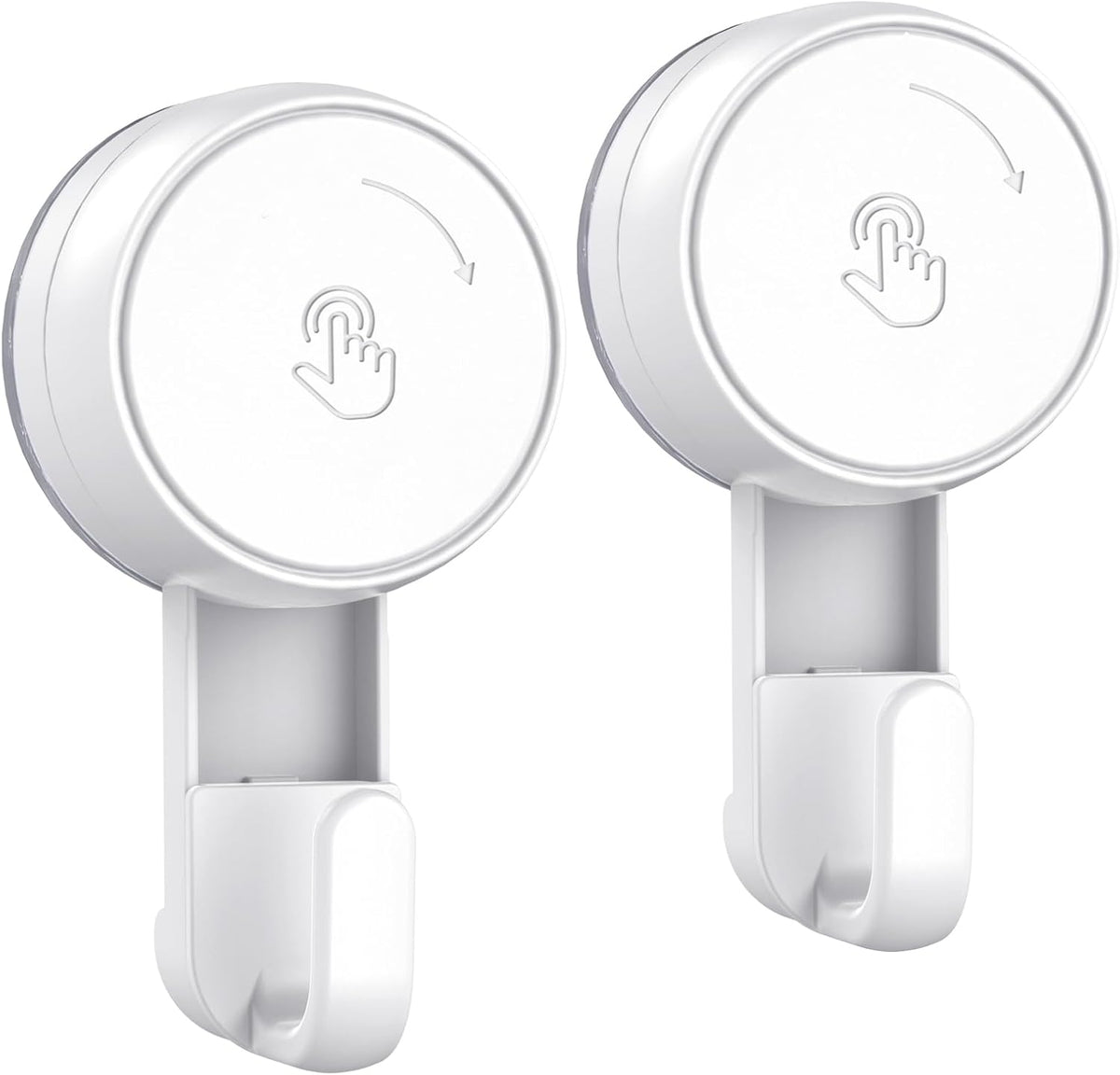 LUXEAR Suction Hooks Powerful Vacuum Suction Shower Hook- Heavy Duty Hangers Waterproof Wall Hooks