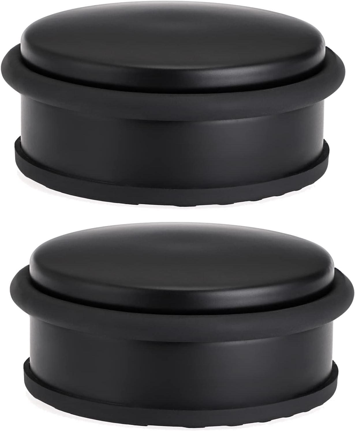 Sumnacon 2Pcs Heavy Duty Door Stoppers No Drill, Sturdy Stainless Steel Floor Door Stops with