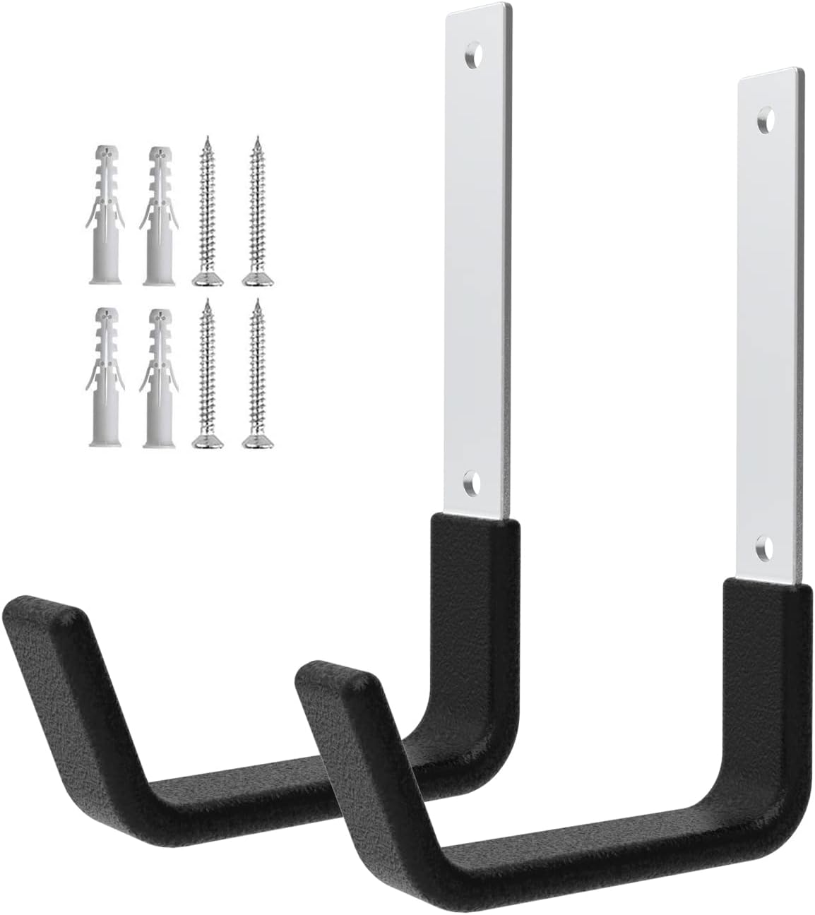 Heavy Duty Utility Hooks for Wall Mount, Garage Wall Hooks, Multi-Use Hose, Bike, Ladder, Chainsaw