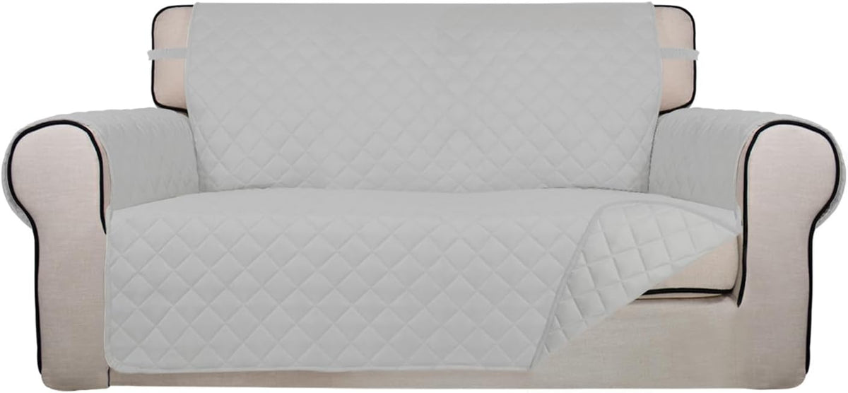 PureFit Reversible Quilted Sofa Cover, Water Resistant Furniture Protector, Washable Couch Cover