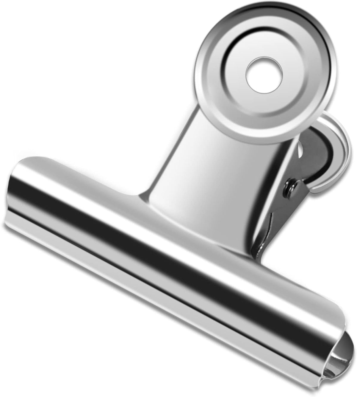 10 Pack Large Metal Hinge Clips - 2.5 Inch Silver Bull Hinge Paper Clips for Crafts, Drawing, Food
