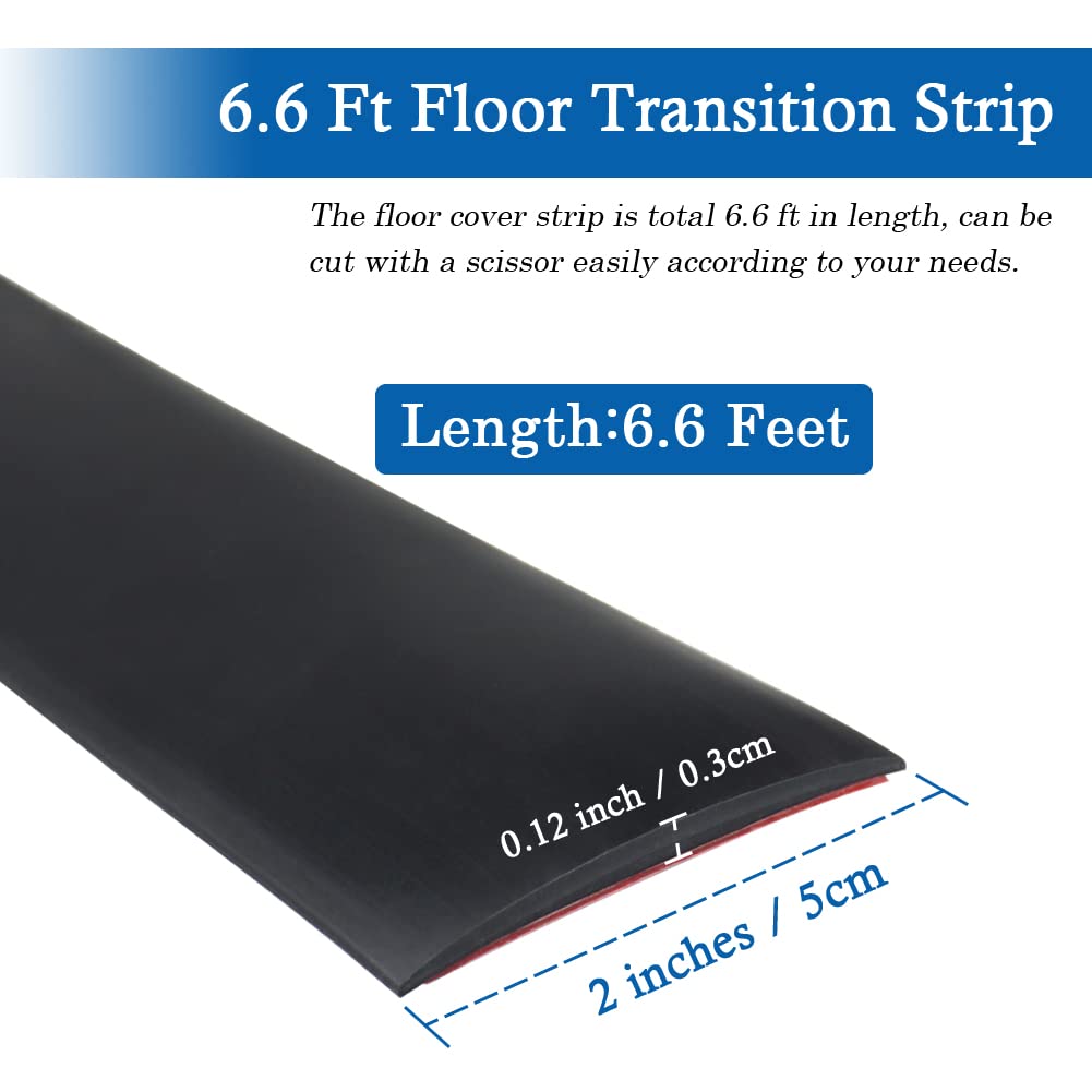 Floor Transition Strip Self Adhesive Floor Cover Strips Laminate 2" Wide Vinyl Flat Divider