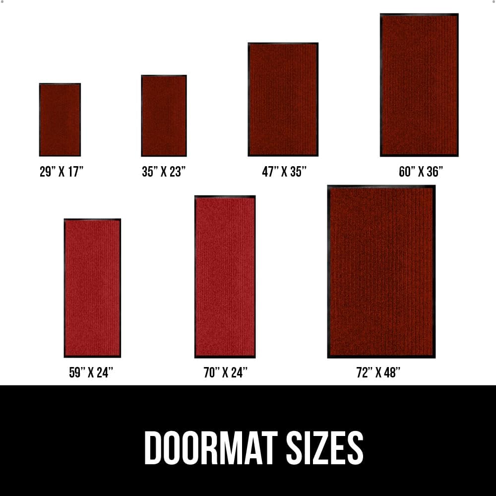 GORILLA GRIP Traffic Guard Door Mat, Heavy Duty Welcome Mats, Commercial Office Space Doormat