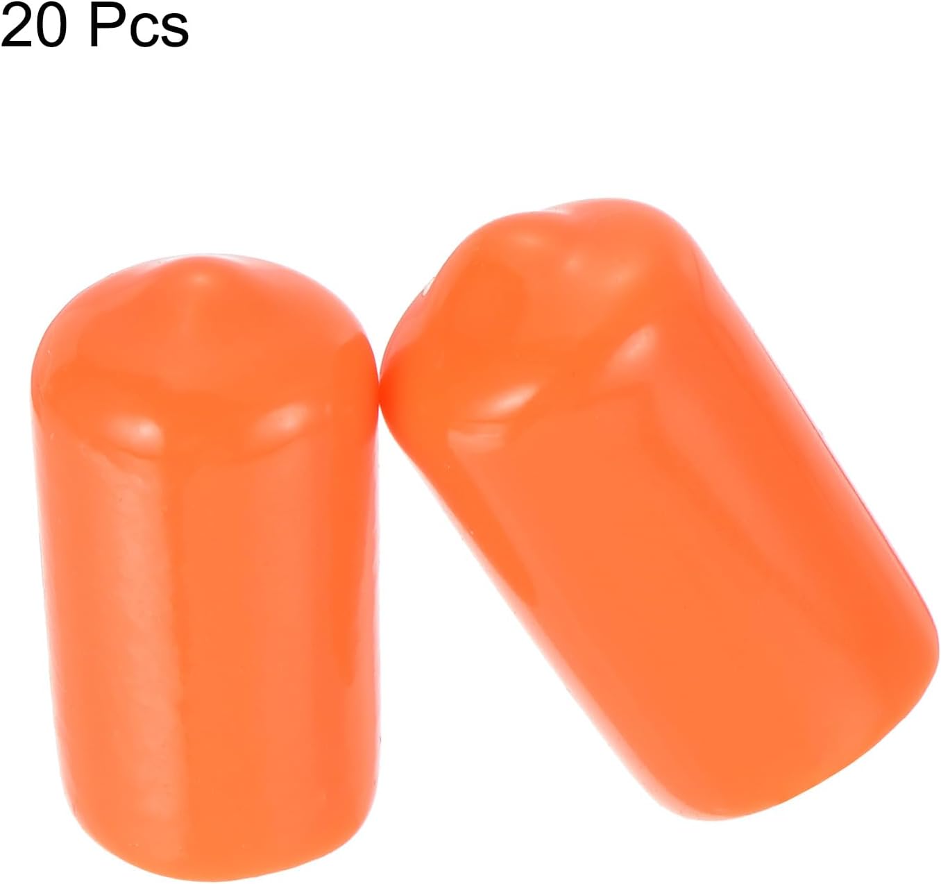uxcell 20pcs Rubber End Caps 12mm(1/2 inch) ID Vinyl Round Tube Bolt Cap Cover Screw Thread