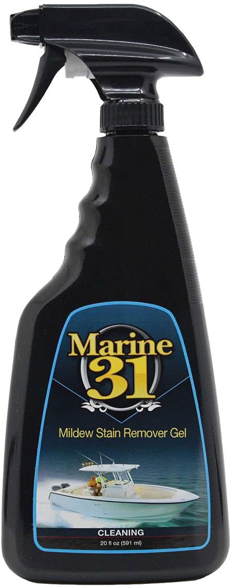 Marine 31 Mildew Stain Remover Gel | Thick Gel Formula for Marine, Boat, Home & Patio | Removes