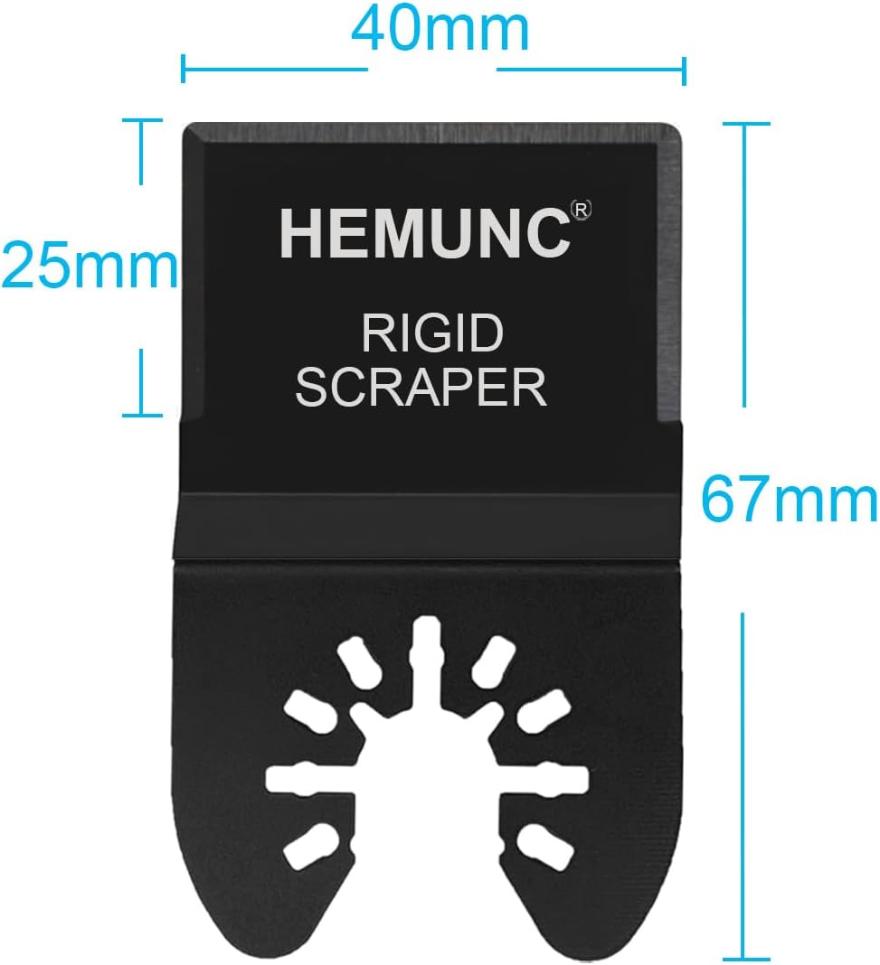 6 Oscillating Tool Scraper Blades Flexible Rigid Scraper Blade, for Removal of Caulk,Vinyl