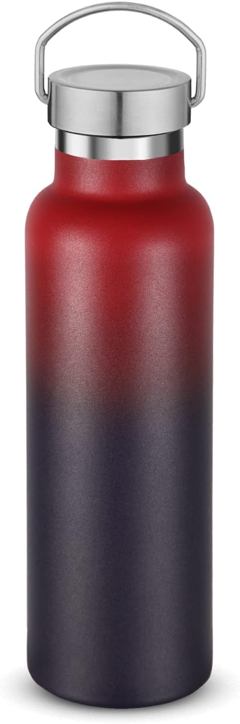 Neihepal Gradient Stainless Steel Water Bottles,20 Ounce Vacuum Insulated Double Wall Travel Bottle
