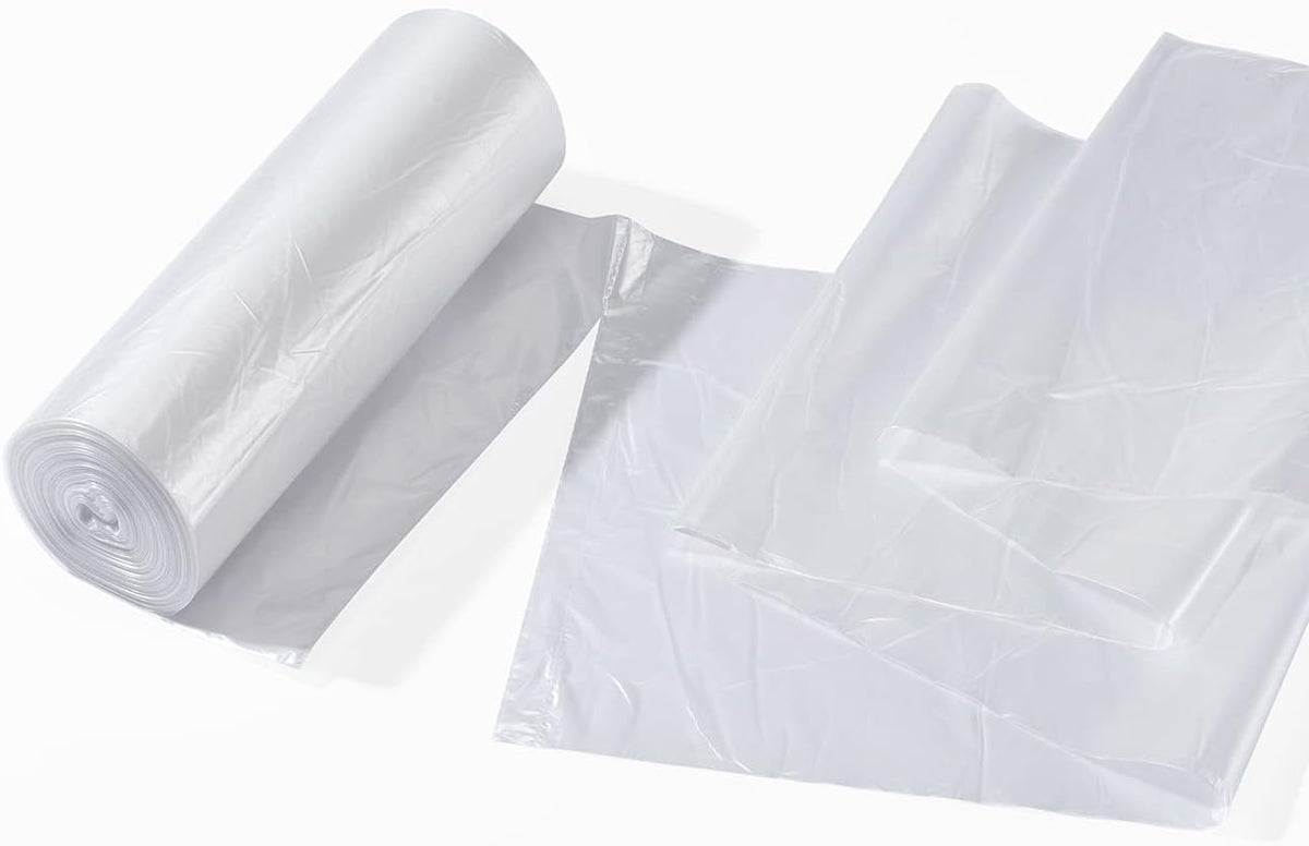 TYPLASTICS 40-45 Gallon Clear Trash Can Liners - 40" x 48" – High Density Garbage Bags - Case of
