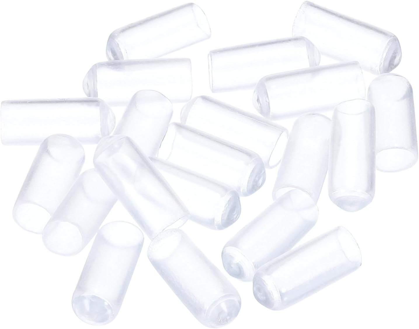 uxcell 20pcs Rubber End Caps 6mm(1/4") ID Vinyl PVC Round Tube Bolt Cap Cover Screw Thread
