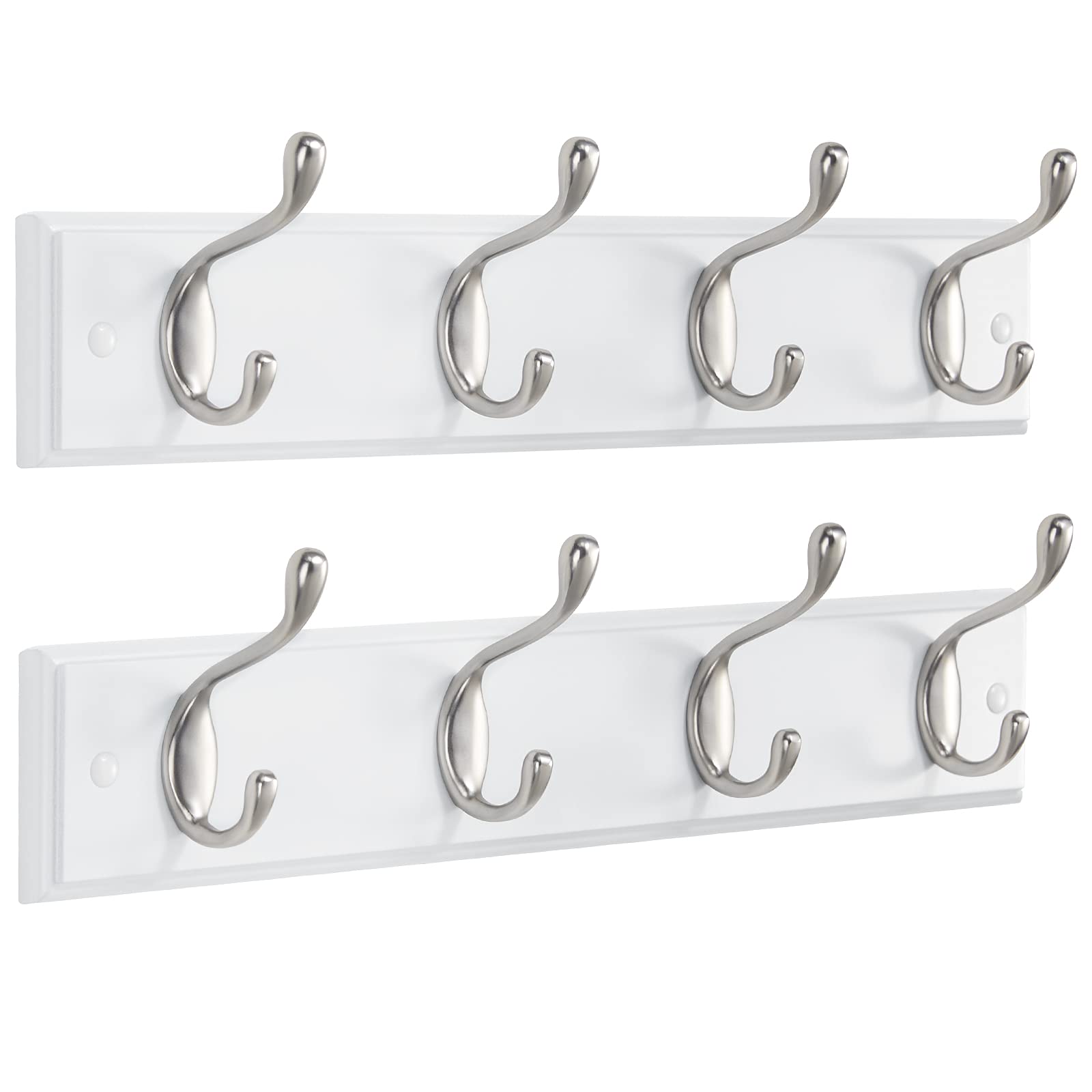 AMADA HOMEFURNISHING Coat Rack Wall Mount 2 Pack, Coat Hooks Wall Hooks Coat Hangers for Wall, Hat
