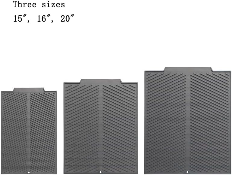 Silicone Dish Draining Mat, Eco Friendly Dish Drying Mat Kitchen Counter Anti-Skid and Heat
