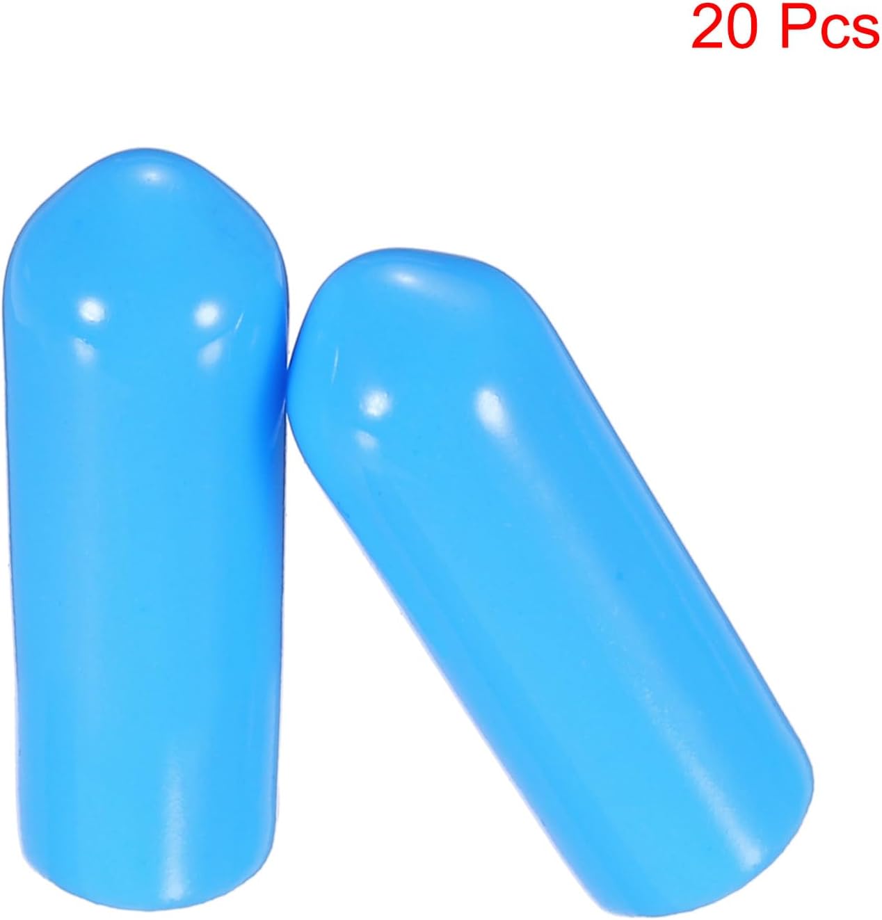uxcell 20pcs Rubber End Caps 5mm(3/16") ID Vinyl PVC Round Tube Bolt Cap Cover Screw Thread