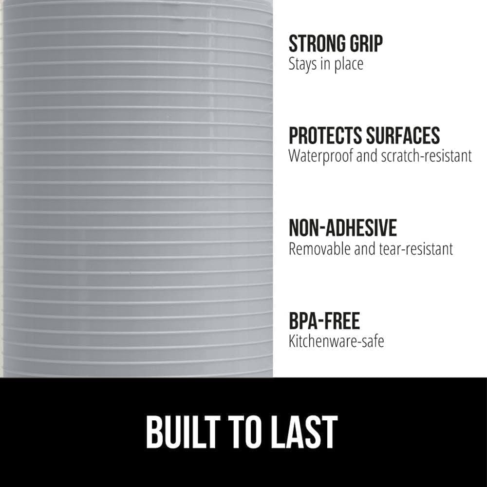 GORILLA GRIP DuraGuard Shelf Liner, 17.5x20 Non-Adhesive Cabinet Liners for Kitchen Drawers