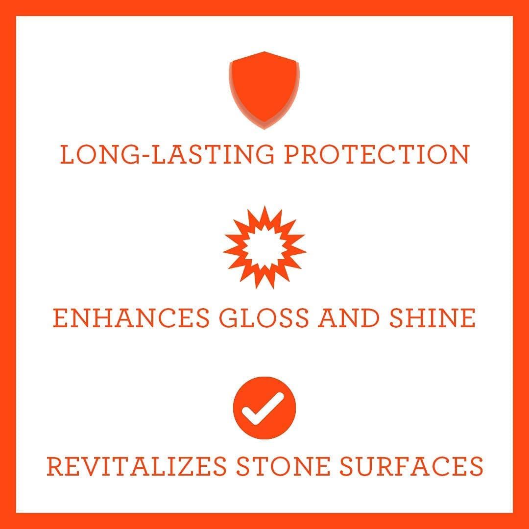 TriNova Granite Sealer & Protectant 18 oz & Gallon Refill Bundle - Guard Your Premium Stone