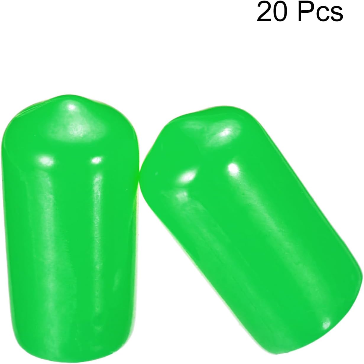 uxcell 20pcs Rubber End Caps 10mm(3/8") ID Vinyl PVC Round Tube Bolt Cap Cover Screw Thread