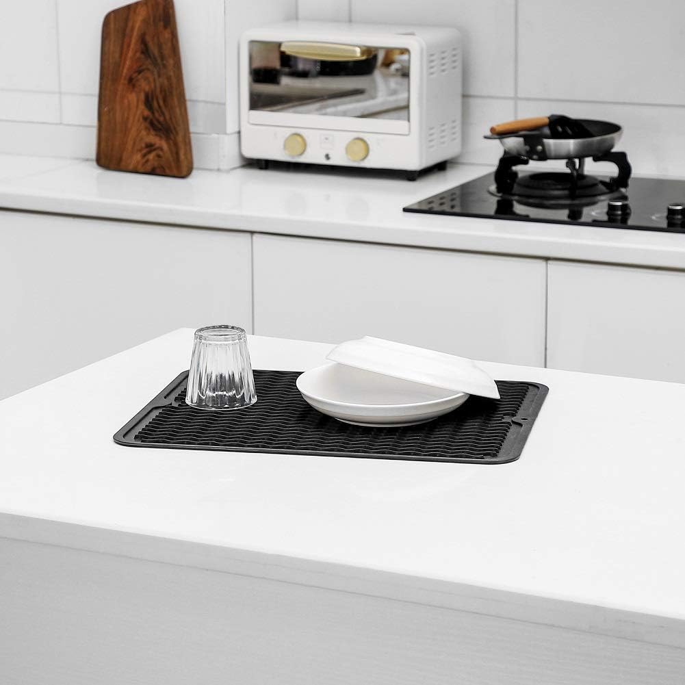Silicone Dish Drying Mat for Multiple Usage,Easy clean,Eco-friendly,Heat-resistant Silicone Mat for