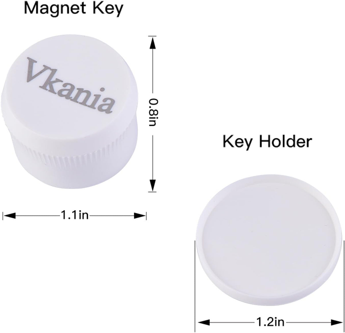 2 Pack Vkania Magnetic Cabinet Locks Keys - Extra Stronger Baby Proofing Magnet Drawer Replacement