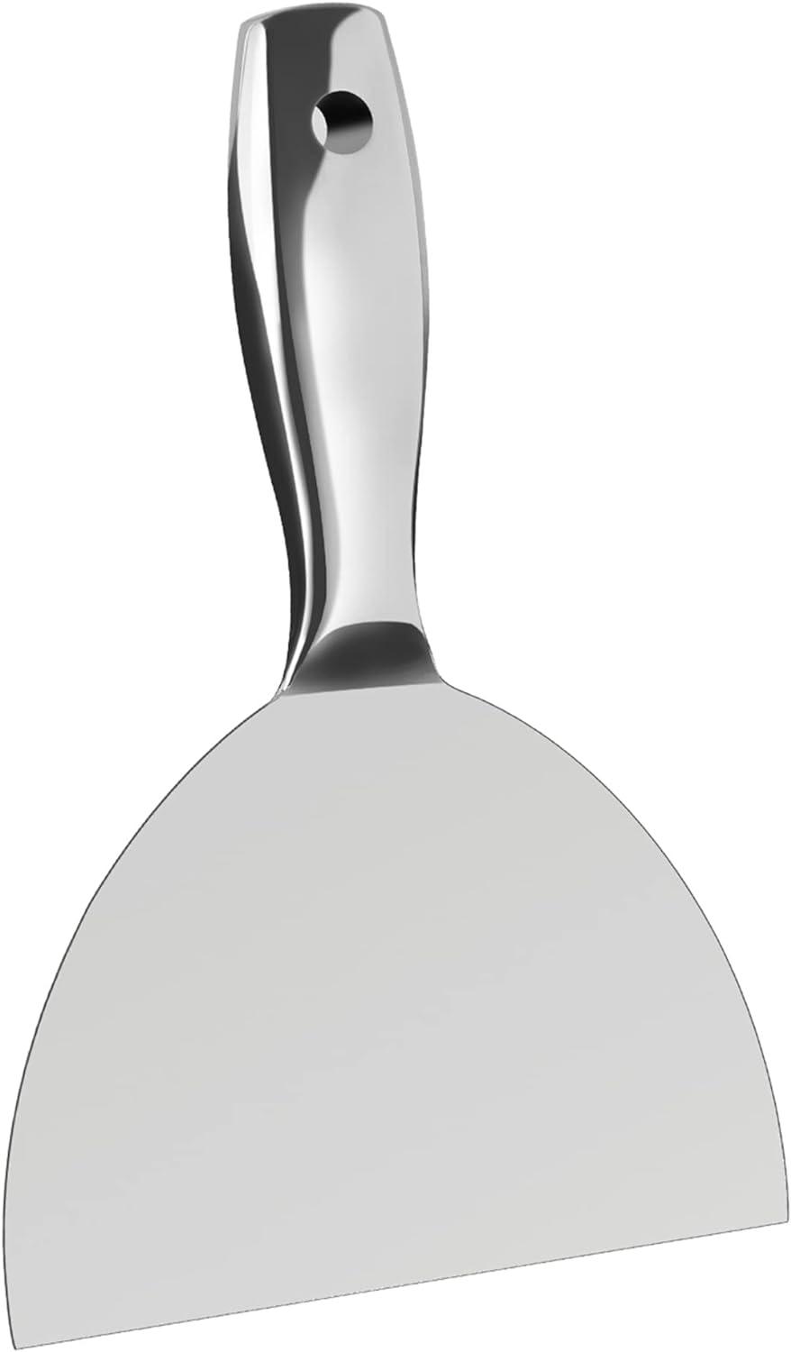 Putty Knife 6 Inch,One Piece Premium Polished All-Stainless Steel Scraper Tool for Drywall