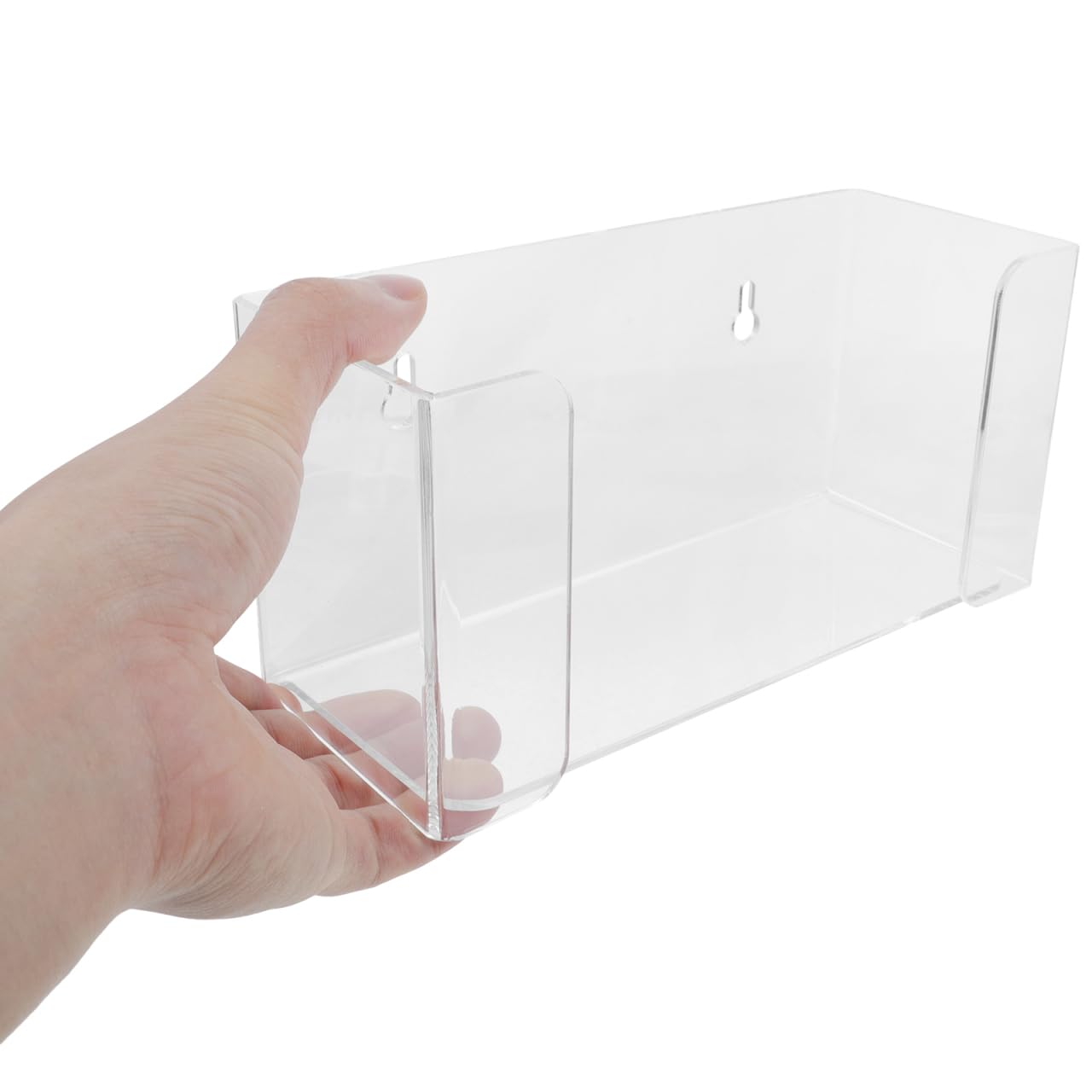 Acrylic Wall Mount Glove Dispenser and Mask Holder Storage Box for Laboratory and Office 2 in 1