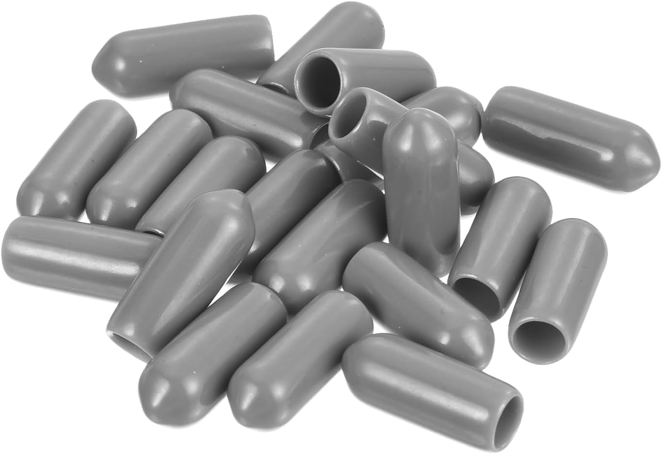 uxcell 20pcs Rubber End Caps Protective Caps 5.5mm ID Vinyl PVC Round Tube Bolt Cap Cover Screw