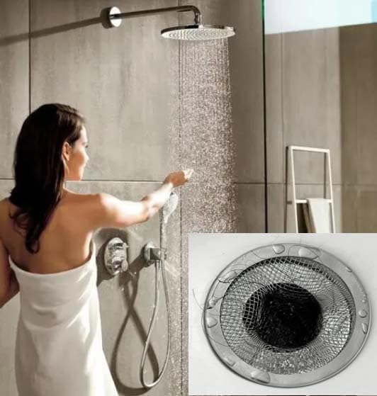 Bathroom Mesh Sink Drain Strainer Screen, 15PCS Drain Mesh Basket Cover Stainless Steel Slop Basket