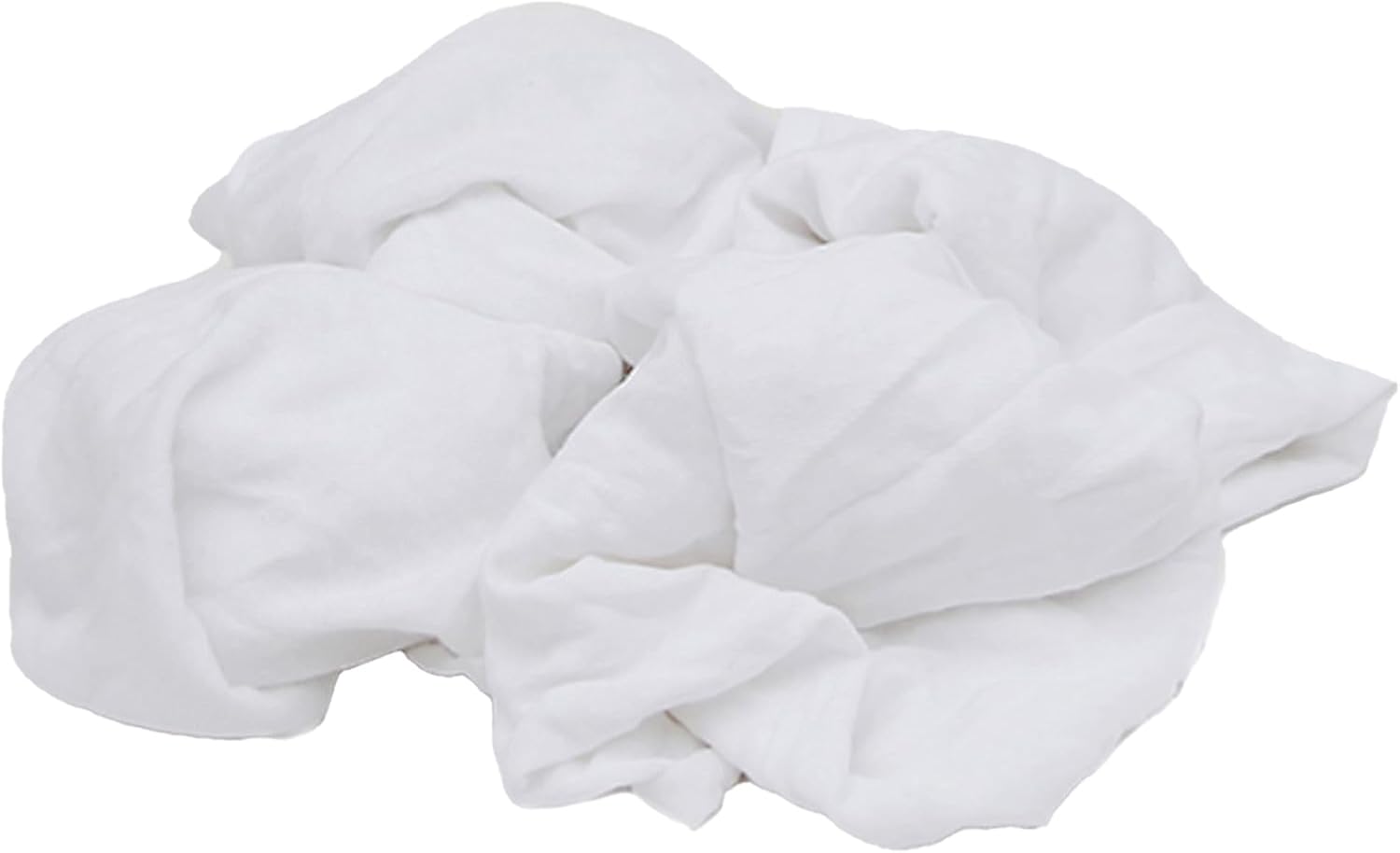 Premium White Knit (600 lbs. Pallet - 60x10 lbs. Box of Rags) Cotton T-Shirt Cloth Wiping Rags