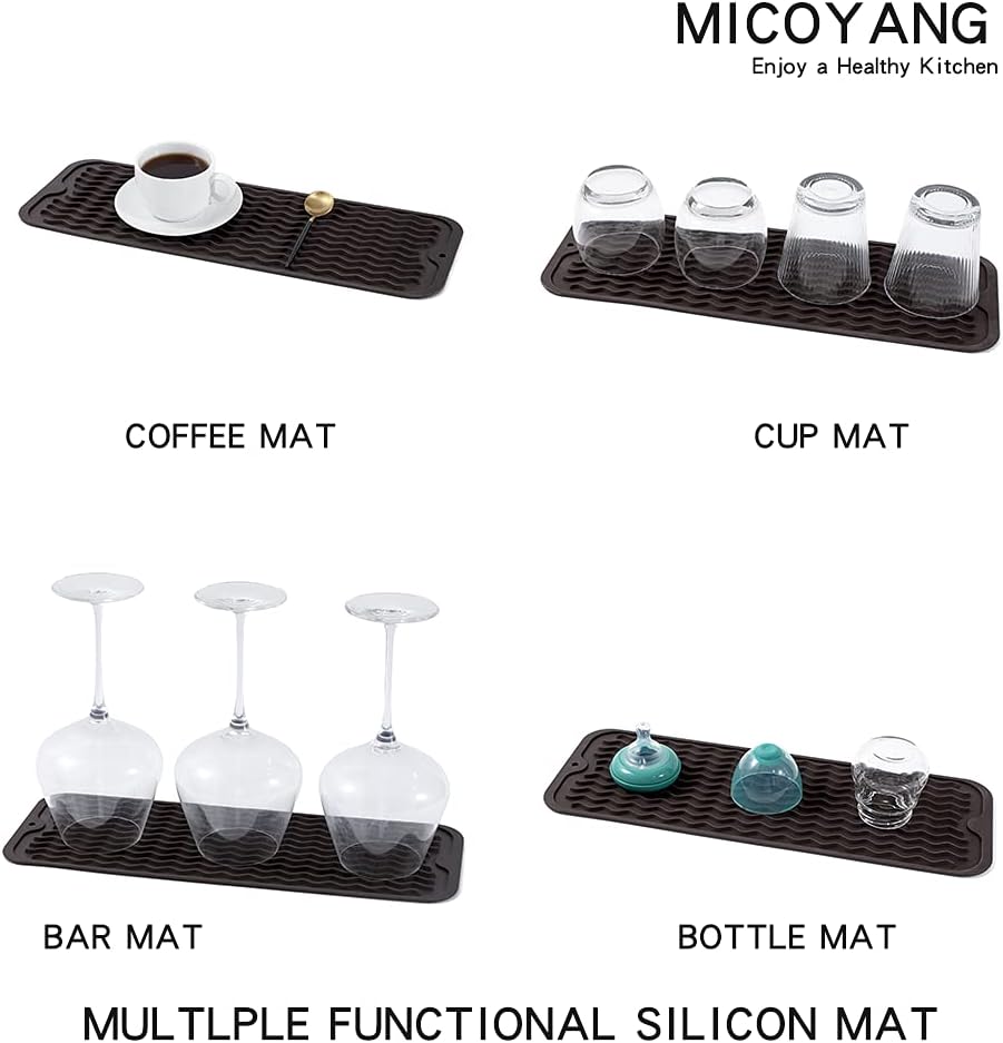 Silicone Dish Drying Mat for Multiple Usage,Easy clean,Eco-friendly,Heat-resistant Silicone Mat for