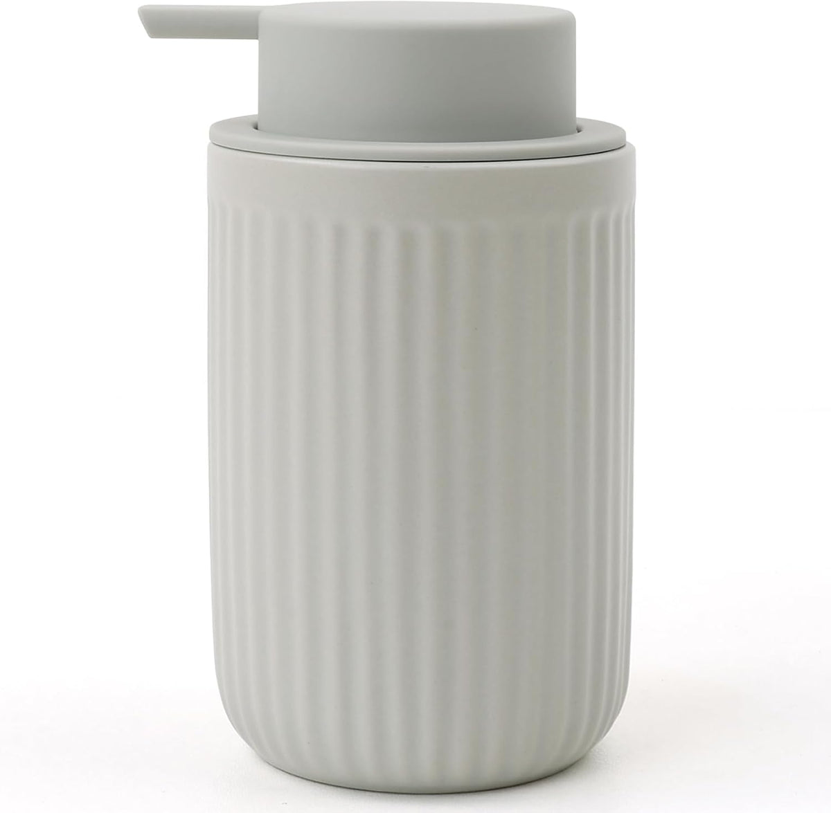BosilunLife Dish Hand Soap Dispenser - Liquid Pump Soap Dispenser for Bathroom Decro 12oz Ceramic