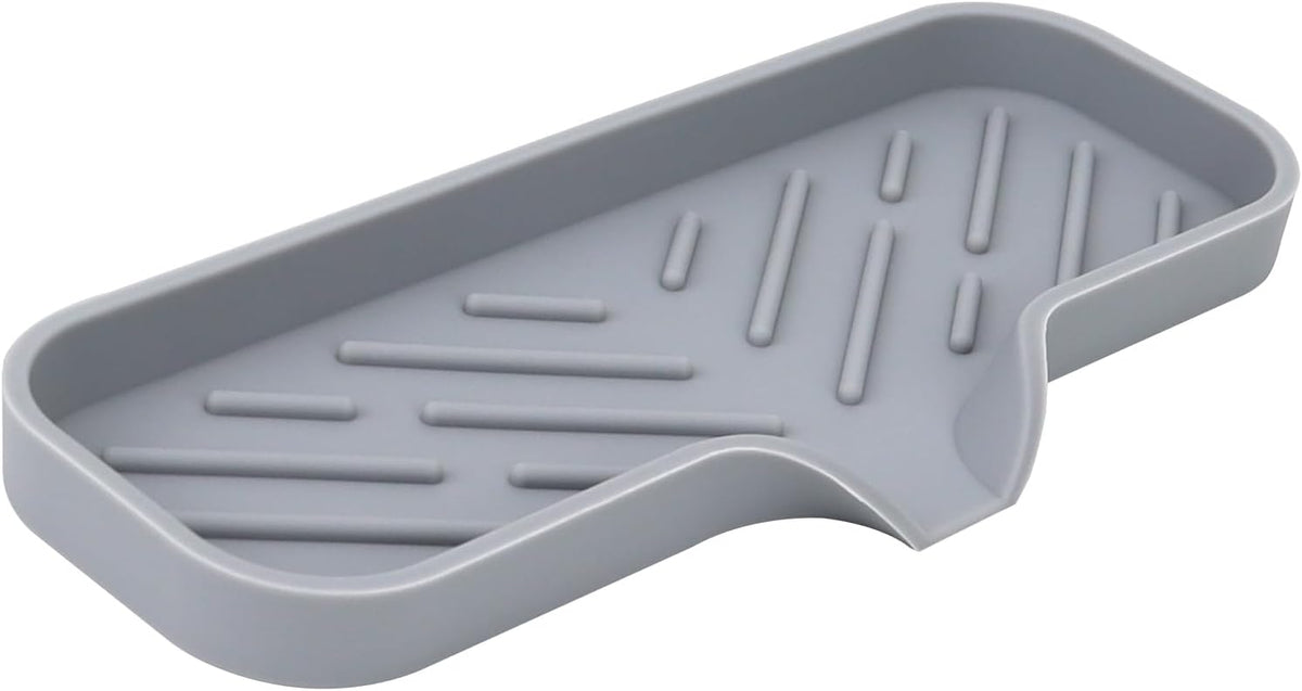 Silicone Bathroom Soap Dishes, Sponge Holder for Kitchen Sink, Shower Soap Holder with Drain, Soap