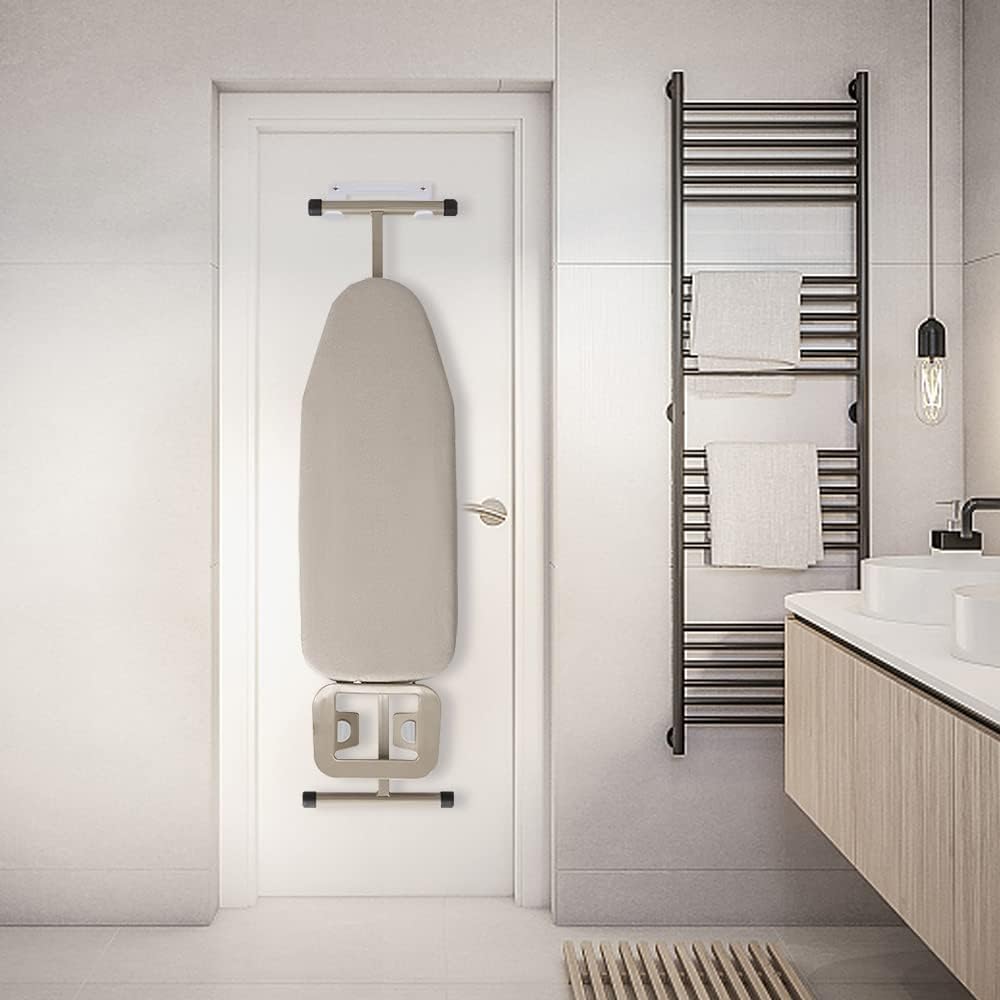 Ironing Board Hanger Wall Mount Ironing Board Holder Organizer Wall Rack for Laundry Rooms Storage