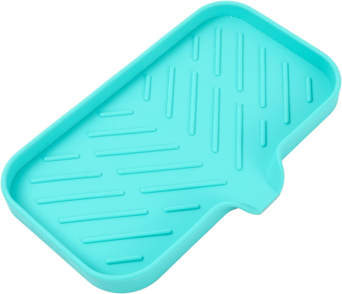 Silicone Bathroom Soap Dishes with Drain Spout-Bathroom and Kitchen Sink Organizer,Sponge