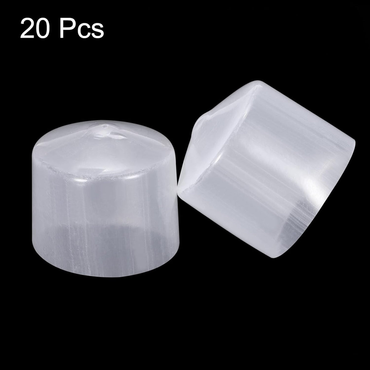 uxcell 20pcs Rubber End Caps 35mm ID Vinyl PVC Round Tube Bolt Cap Cover Screw Thread Protectors