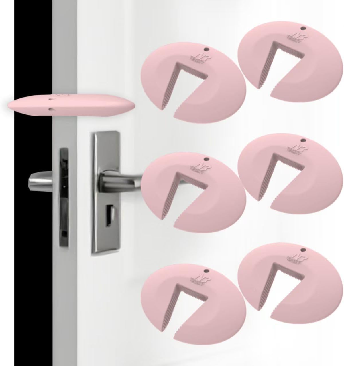 Silicone Door Pinch Guard and Door Slam Stopper, Durable Finger Pinch Guard, Prevents Pinch