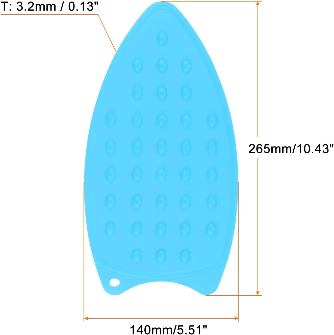 HARFINGTON 2pcs Silicone Iron Rest Pad, Multipurpose Iron Hot Resistant Mat Iron Rest Plate for