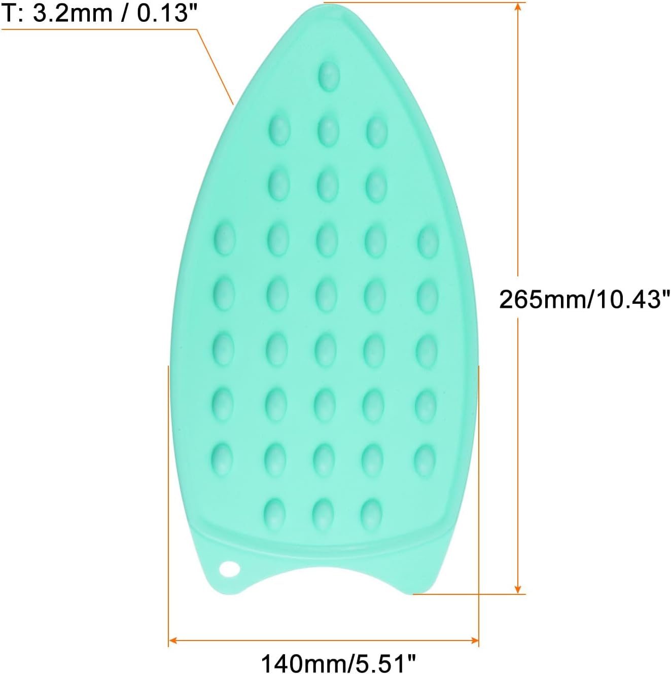 HARFINGTON Silicone Iron Rest Pad, Multipurpose Iron Hot Resistant Mat Iron Rest Plate for Ironing