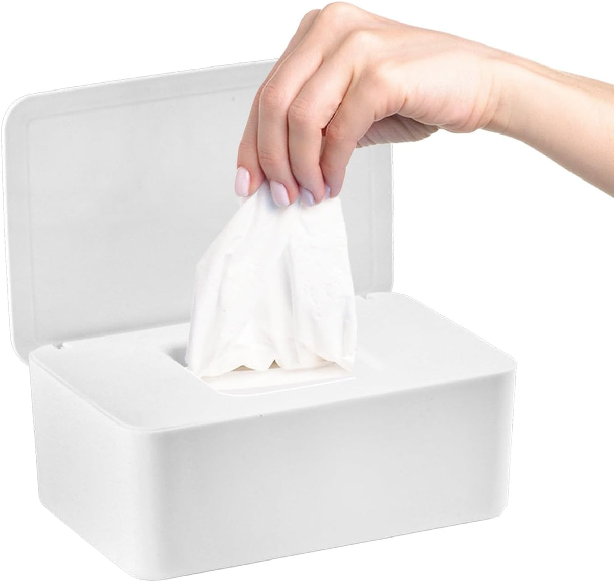 1 Pcs Diaper Wipes Dispenser, Refillable Wipe Container, Wipe Container with Sealing Design Lid