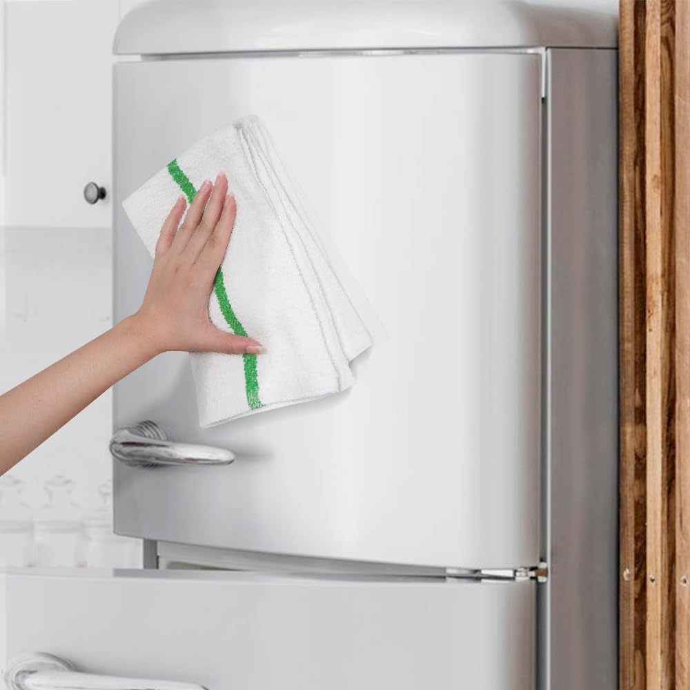 Avalon Towels Terry Bar Mop Towels (Value Pack of 12) Size 16"x19" – Absorbent and Durable