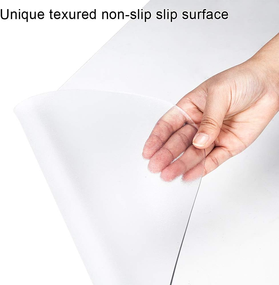 Kuyal Clear Chair mat for Hard Floors 48 x 48 inches Transparent Floor Mats Wood/Tile Protection