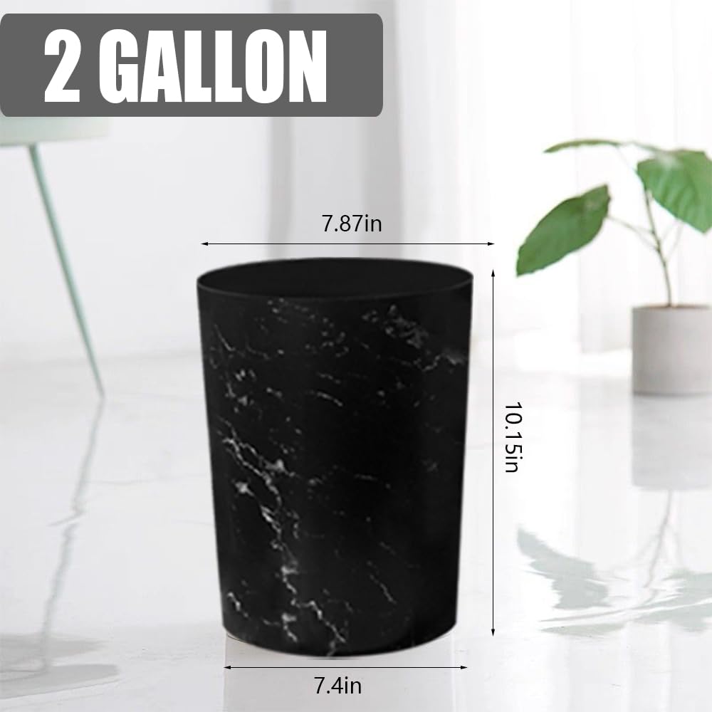 Feisco Small Trash Can for Bathroom, 2 Gallon Trash Can Trash Bin Wastebasket Garbage Can for