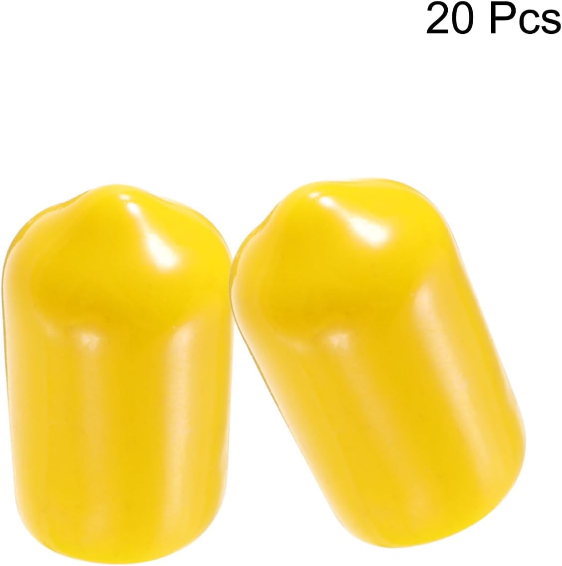 uxcell 20pcs Rubber End Caps 9mm ID Vinyl PVC Round Tube Bolt Cap Cover Screw Thread Protectors