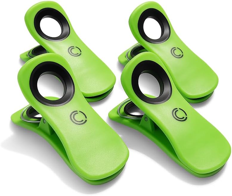 CoreClips Towel Clips for Beach Chairs - Set of 4 Pool Towel Holder Clips for Lounge Chairs on