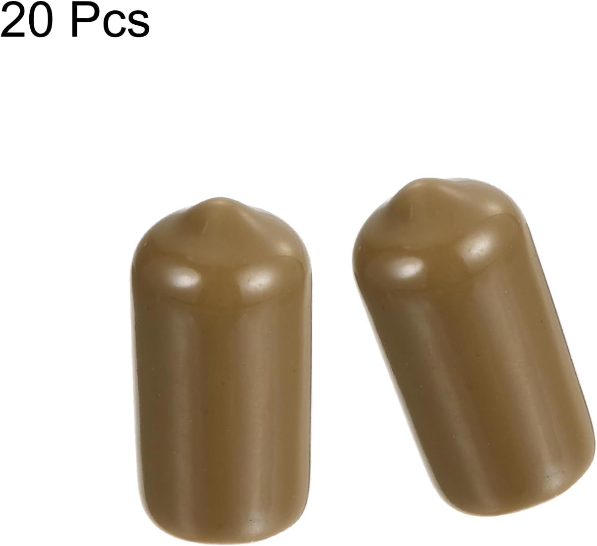 uxcell 20pcs Rubber End Caps 10mm(3/8") ID Vinyl PVC Round Tube Bolt Cap Cover Screw Thread