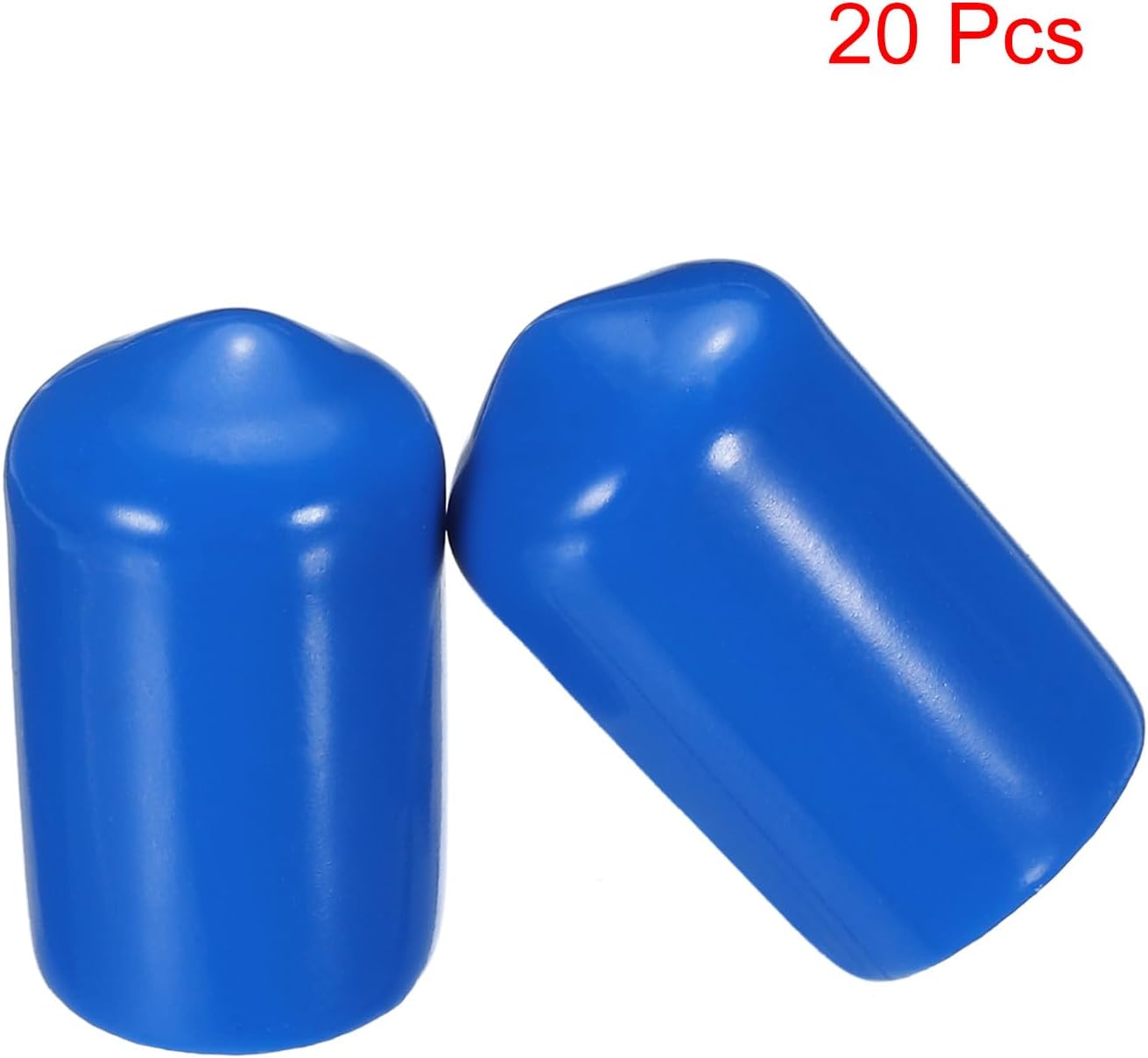 uxcell 20pcs Rubber End Caps 13mm ID Vinyl PVC Round Tube Bolt Cap Cover Screw Thread Protectors