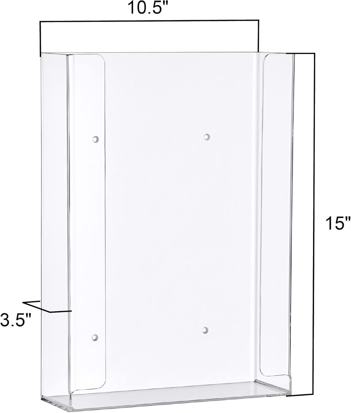 Amazing Abby Acrylic Glove Box Holder, Wall-Mounted Glove Dispenser, Floating Glove Box Organizer