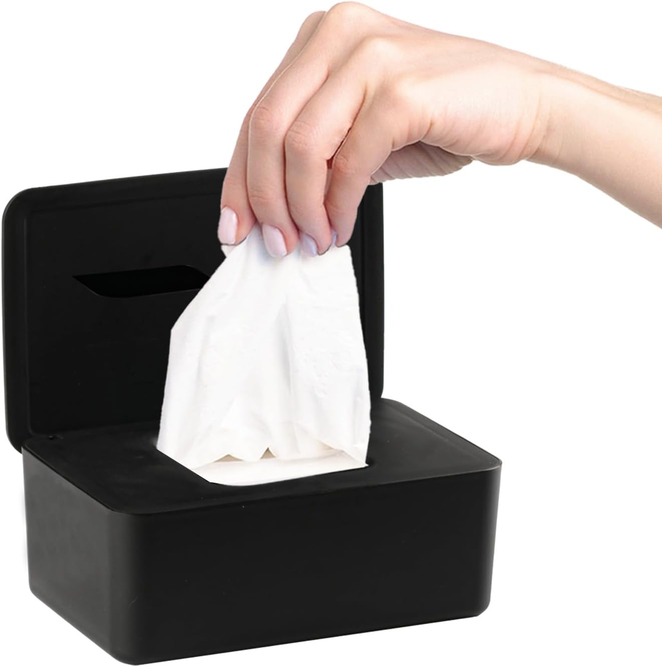 1 Pcs Diaper Wipes Dispenser, Refillable Wipe Container, Wipe Container with Sealing Design Lid