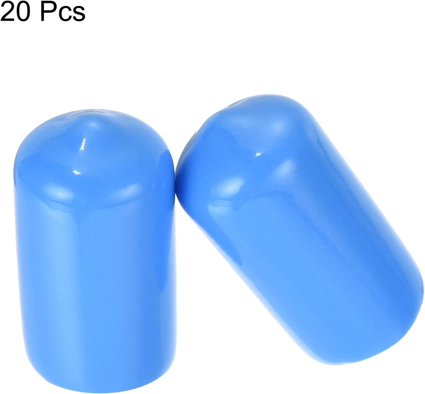 uxcell 20pcs Rubber End Caps 12mm(1/2 inch) ID Vinyl Round Tube Bolt Cap Cover Screw Thread